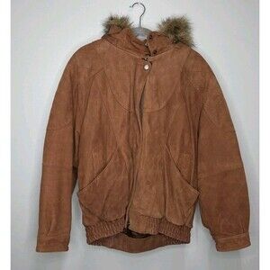 Vintage 80s Wilson’s Adventure Bound Leather Bomber Jacket Mens Large Thinsulate